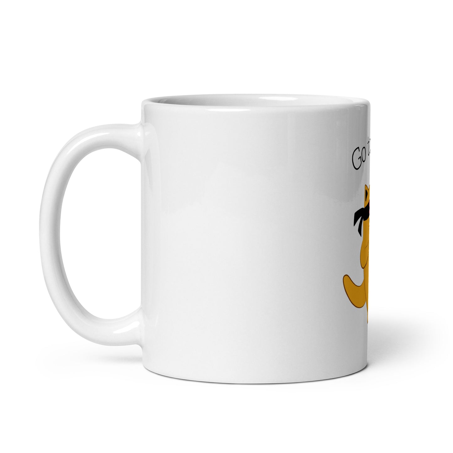 White glossy mug